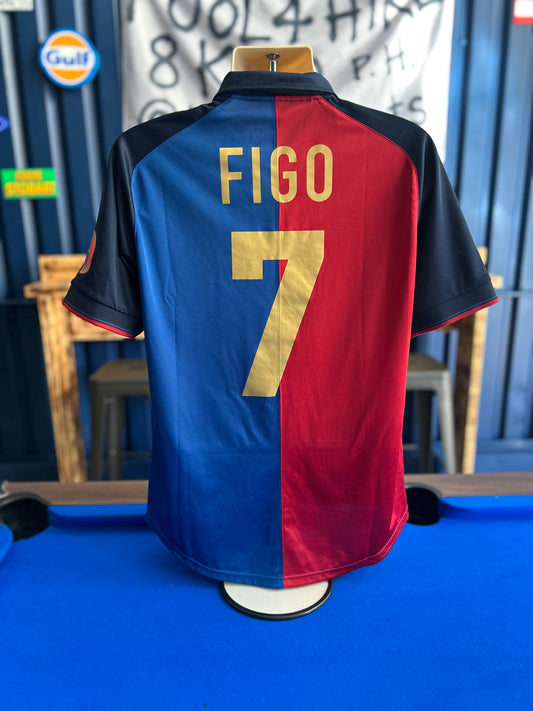Barcelona 1999-00 Centenary 2013 Reissue #7 Figo (L)