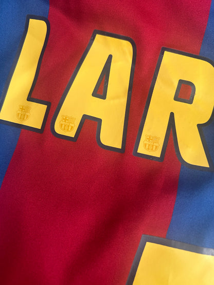 Barcelona 2004-05 Home #7 Larsson (XL)