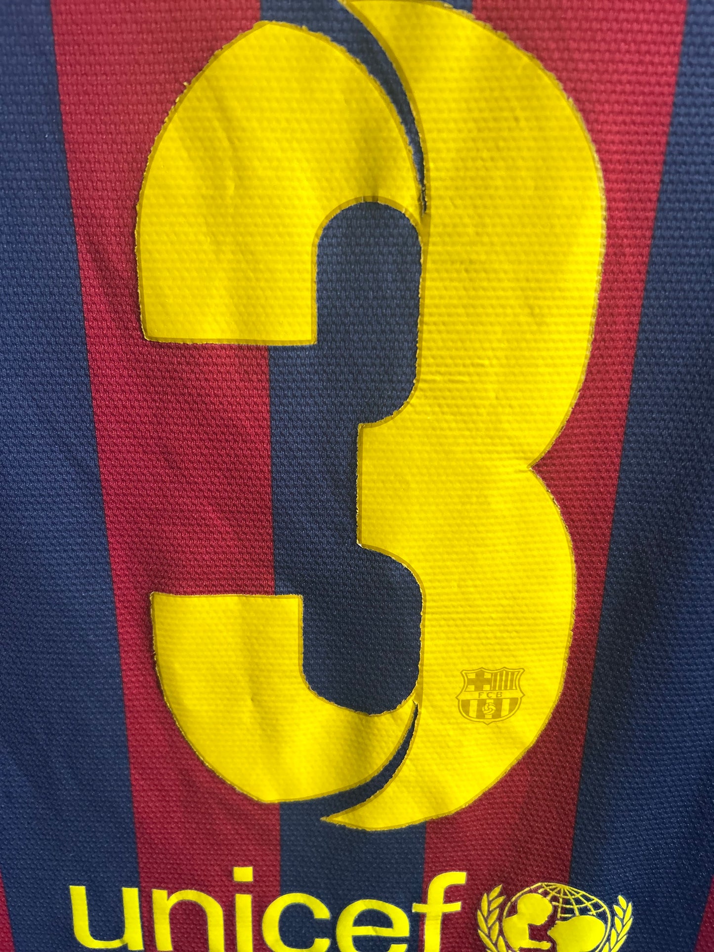 Barcelona 2013-14 Home #3 Pique (XL)