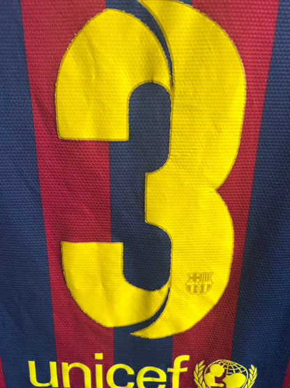 Barcelona 2013-14 Home #3 Pique (XL)