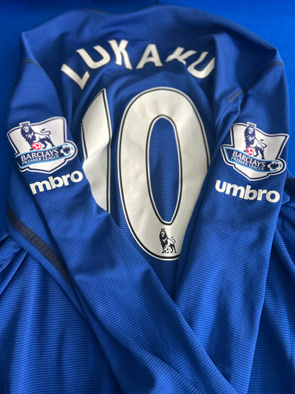 Everton 2014-15 Home Long Sleeves #10 Lukaku (M)