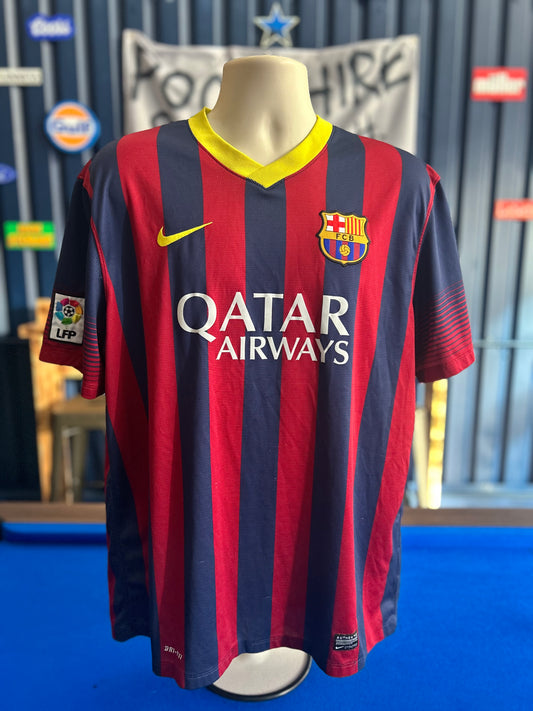 Barcelona 2013-14 Home #3 Pique (XL)