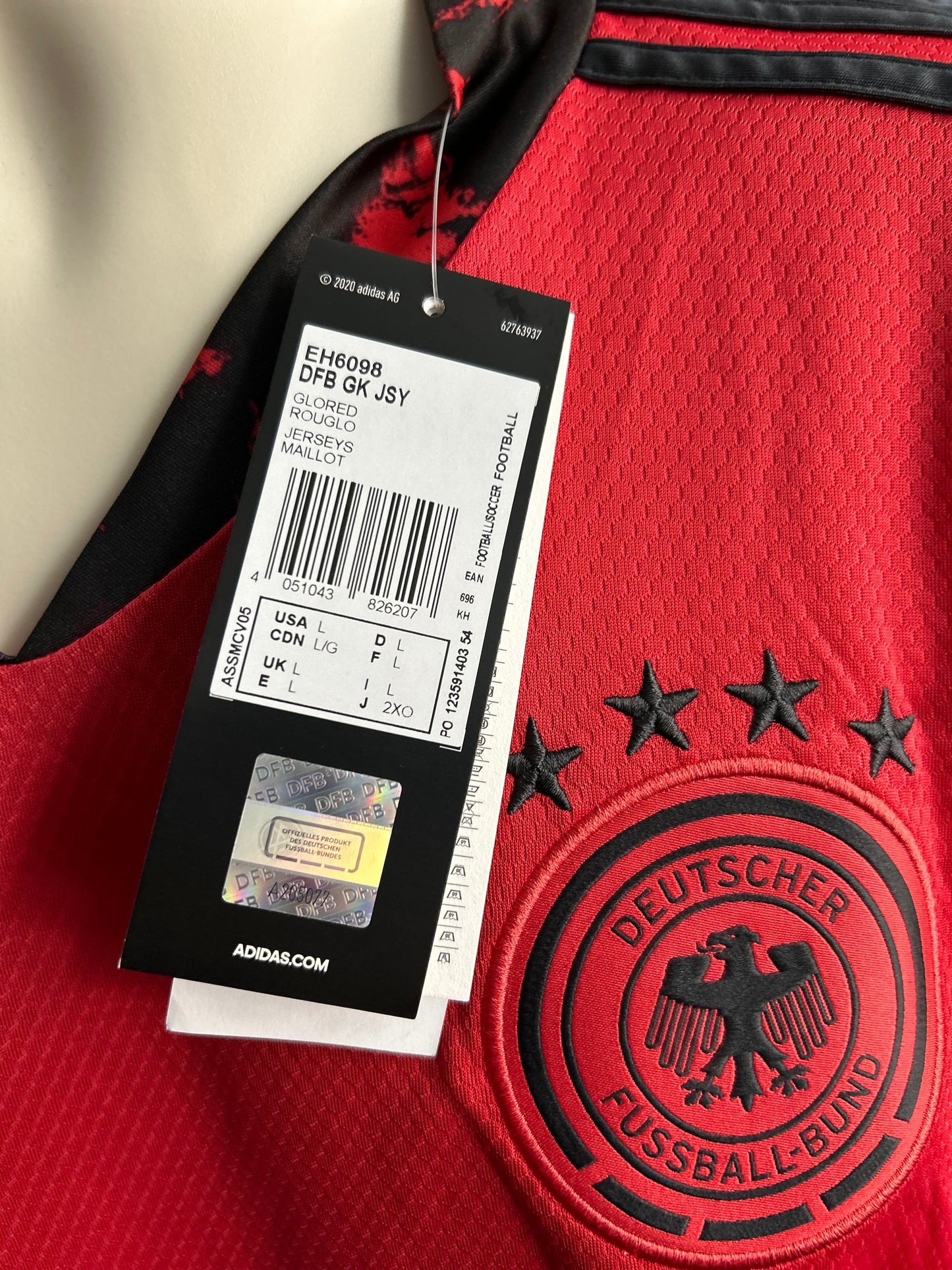 Germany 2020 Goalkeeper Shirt BNWT (L)
