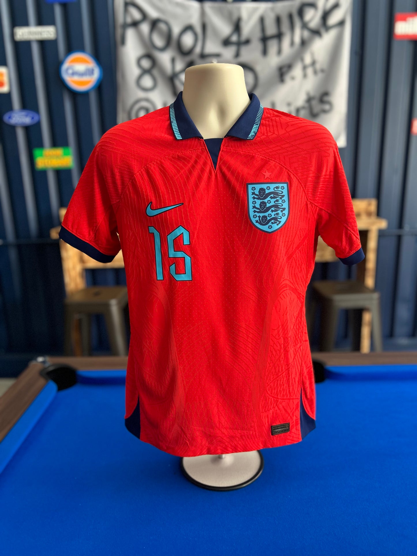 England 2022-23 Player Issue Away #15 (M)