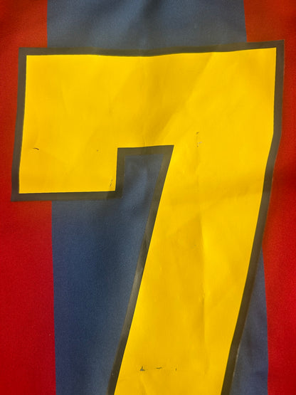 Barcelona 2004-05 Home #7 Larsson (XL)